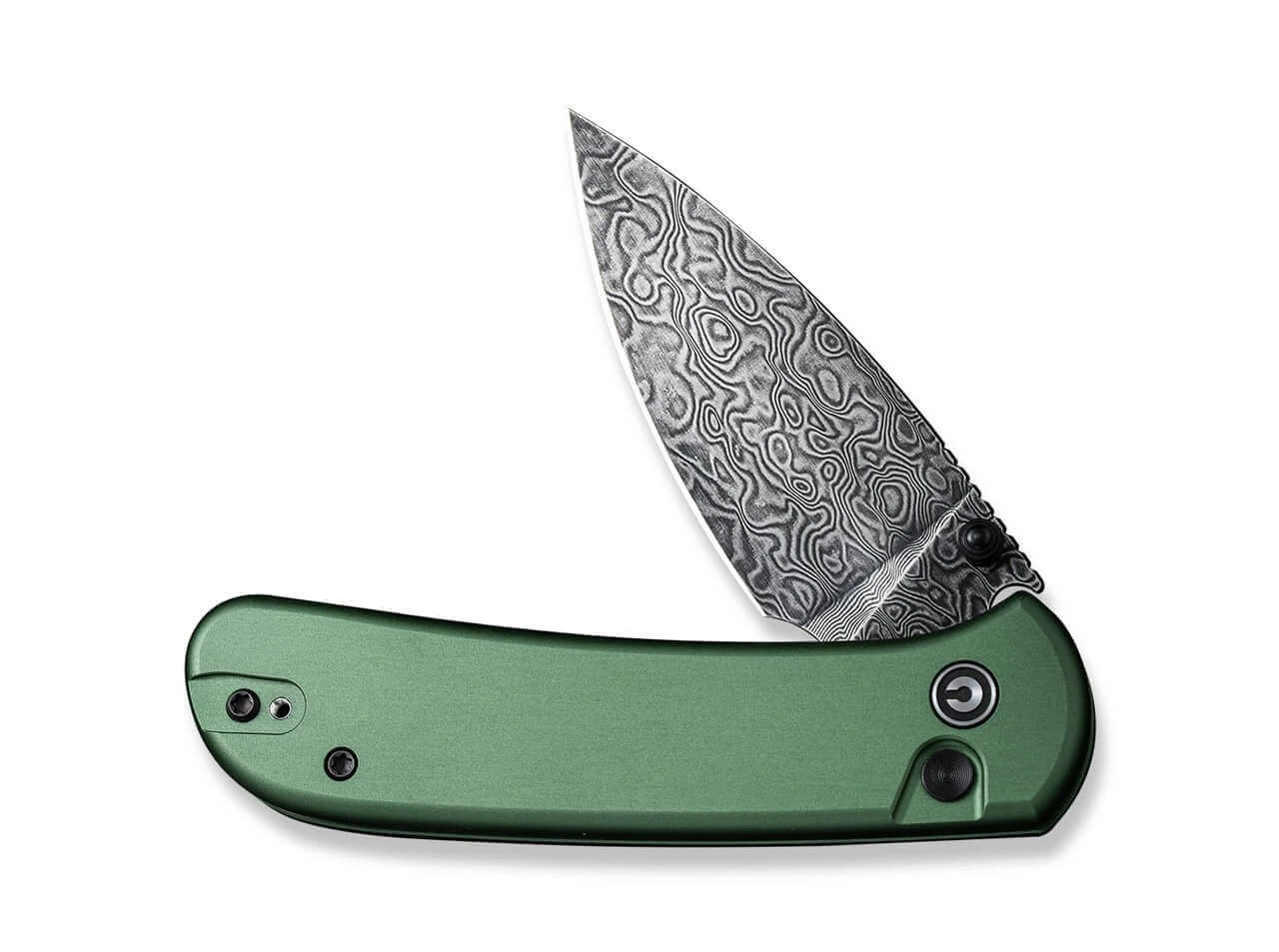 Qubit Aluminum Green Damascus 5 Qubit Aluminum Green Damascus – Bild 3