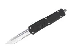 Large Black FS-X Tanto Serrated