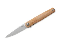 Flame Light Drop Point Micarta Natural