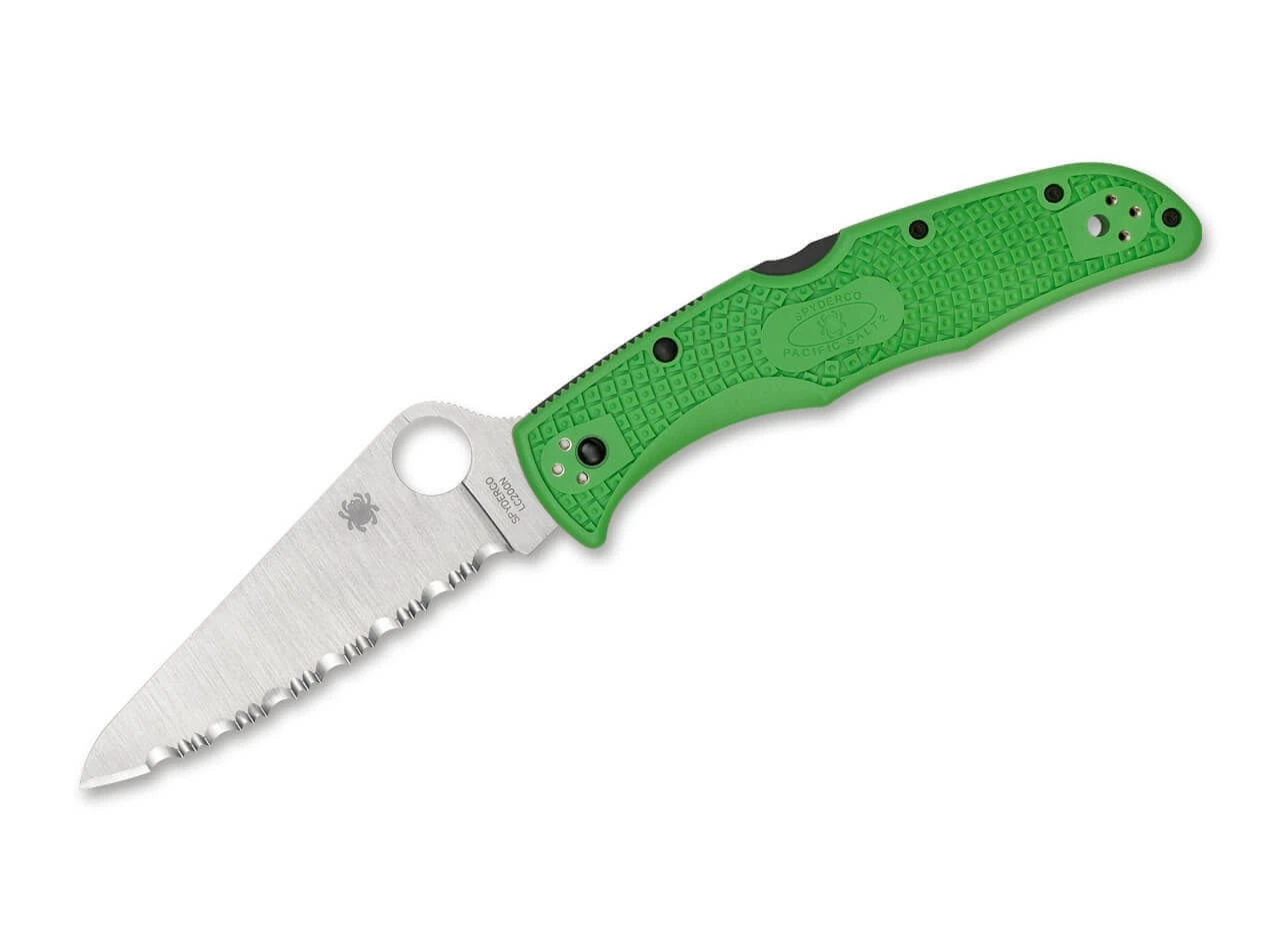 Spyderco Pacific Salt 2 Green Serrated 2 Spyderco Pacific Salt 2 Green Serrated